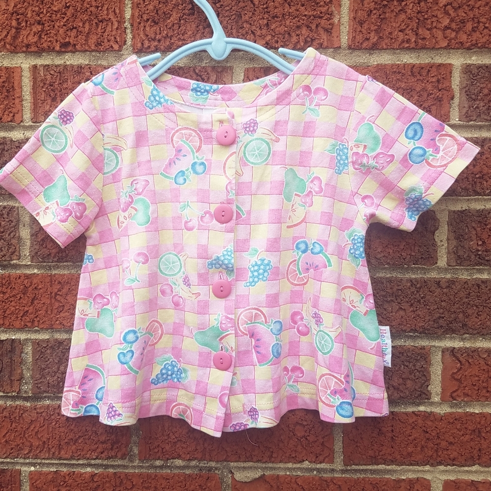 Healthtex Vintage fruit button top toddler 3t